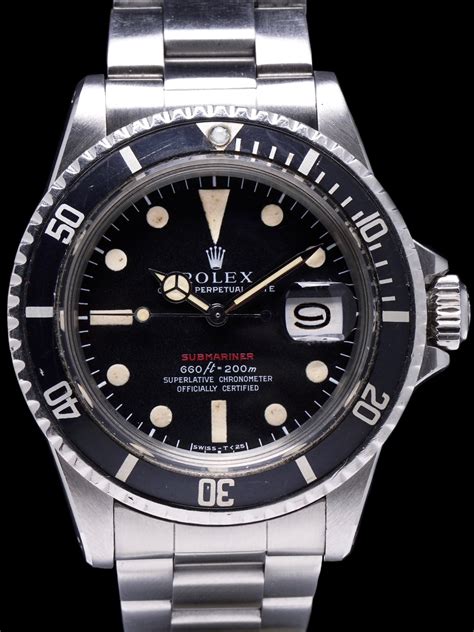 1972 rolex submariner|Rolex 1680 red submariner years.